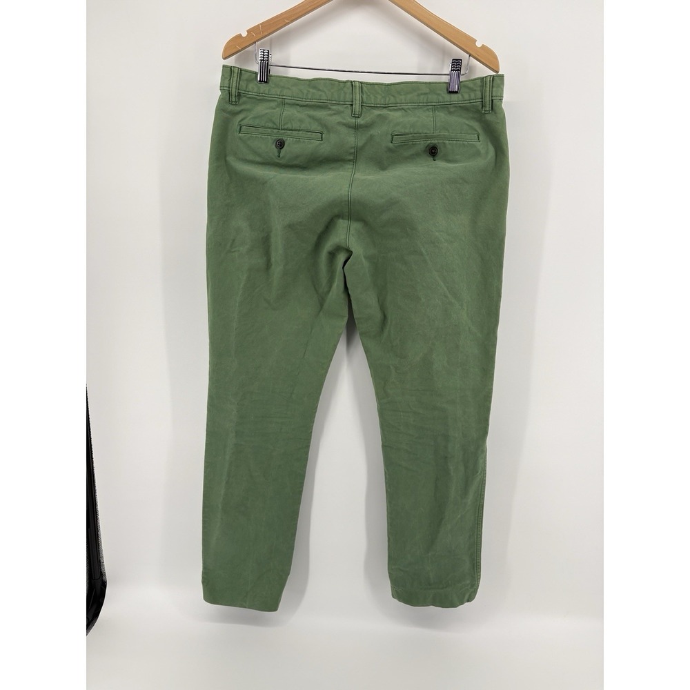 Lands' End Canvas 608 Slim Fit Pants Green Casual Mens Size 34 X 32 - Picture 5 of 8